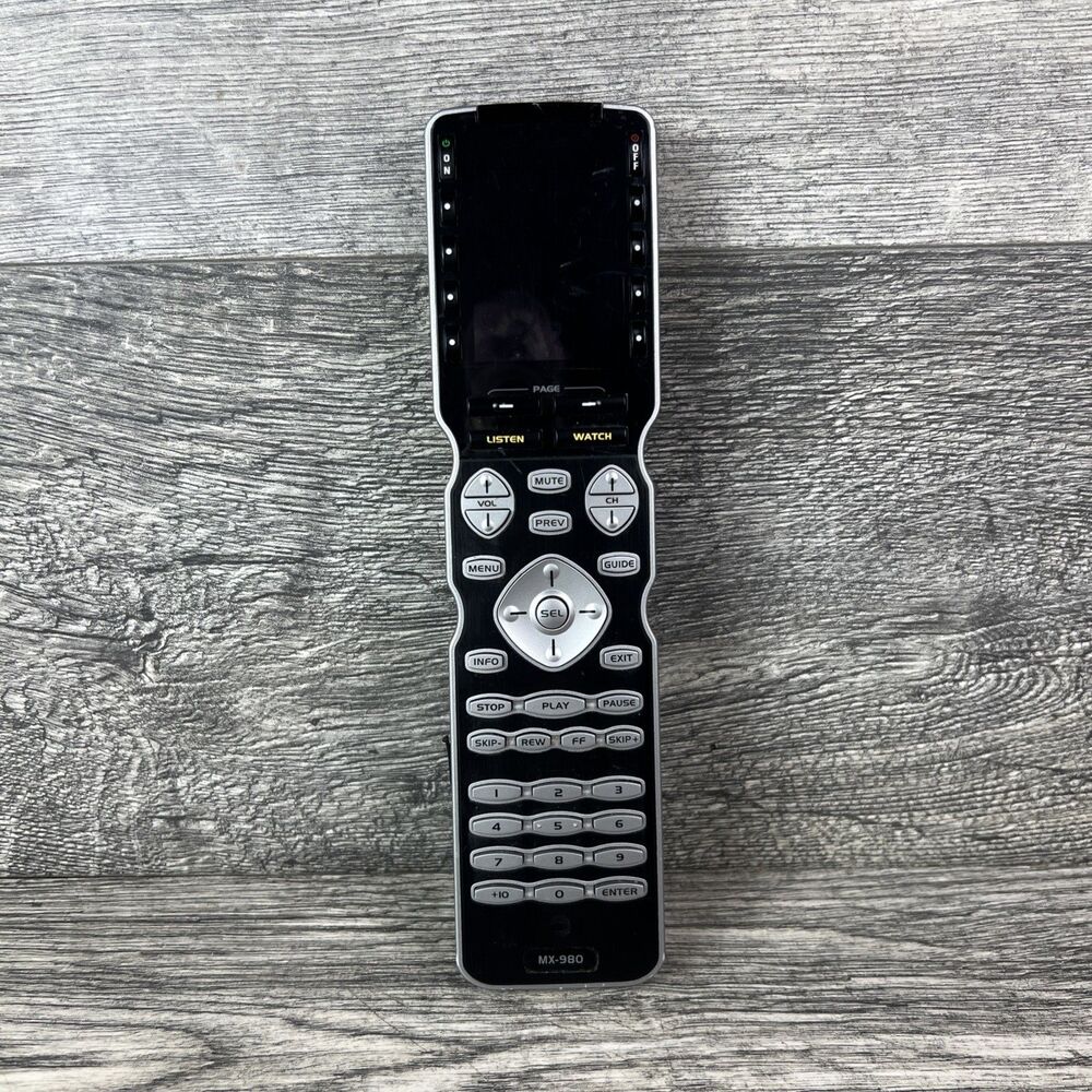 URC MX-980 Universal Remote ONLY Control Black Wireless Programmable Screen